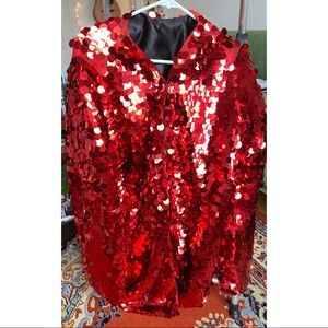 Red sequin jacket